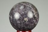 Sparkly, Purple Lepidolite Sphere - Madagascar #191496-1